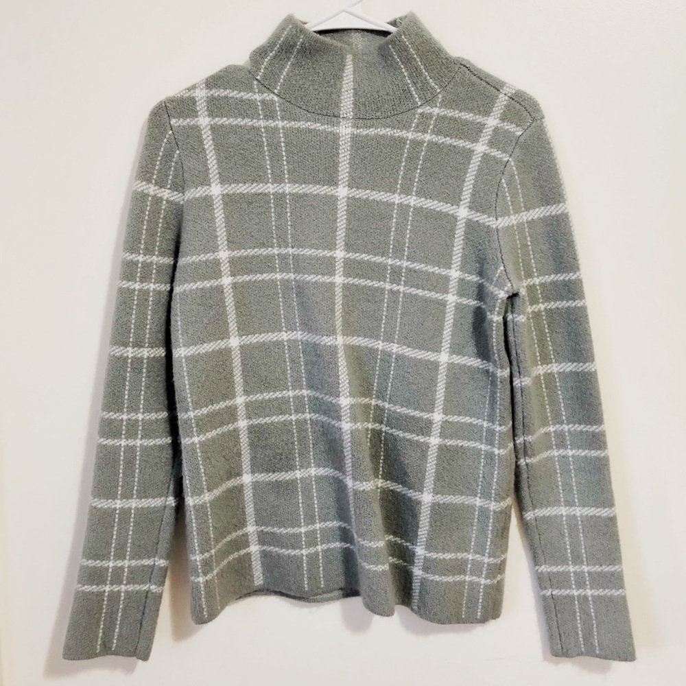 BANANAREPUBLIC Grey Striped Turtleneck